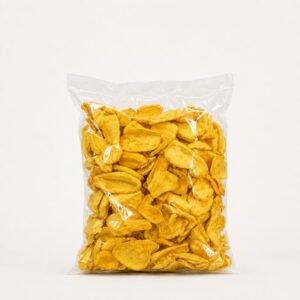 Jackfruit Chips in transparent packet.